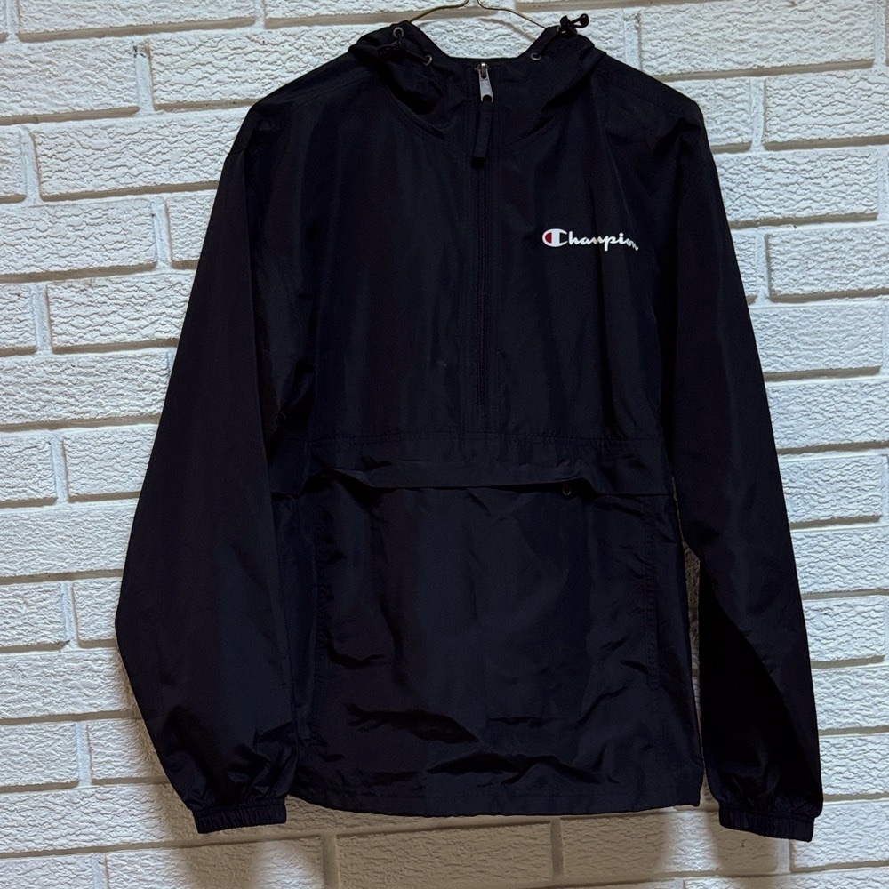 Champion Black Pullover Rain Jacket